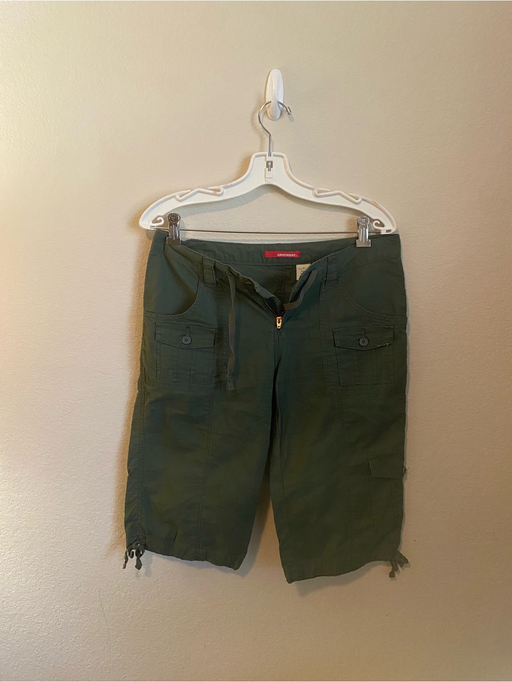 UNIONBAY Olive Green Cargo Shorts with Drawstring